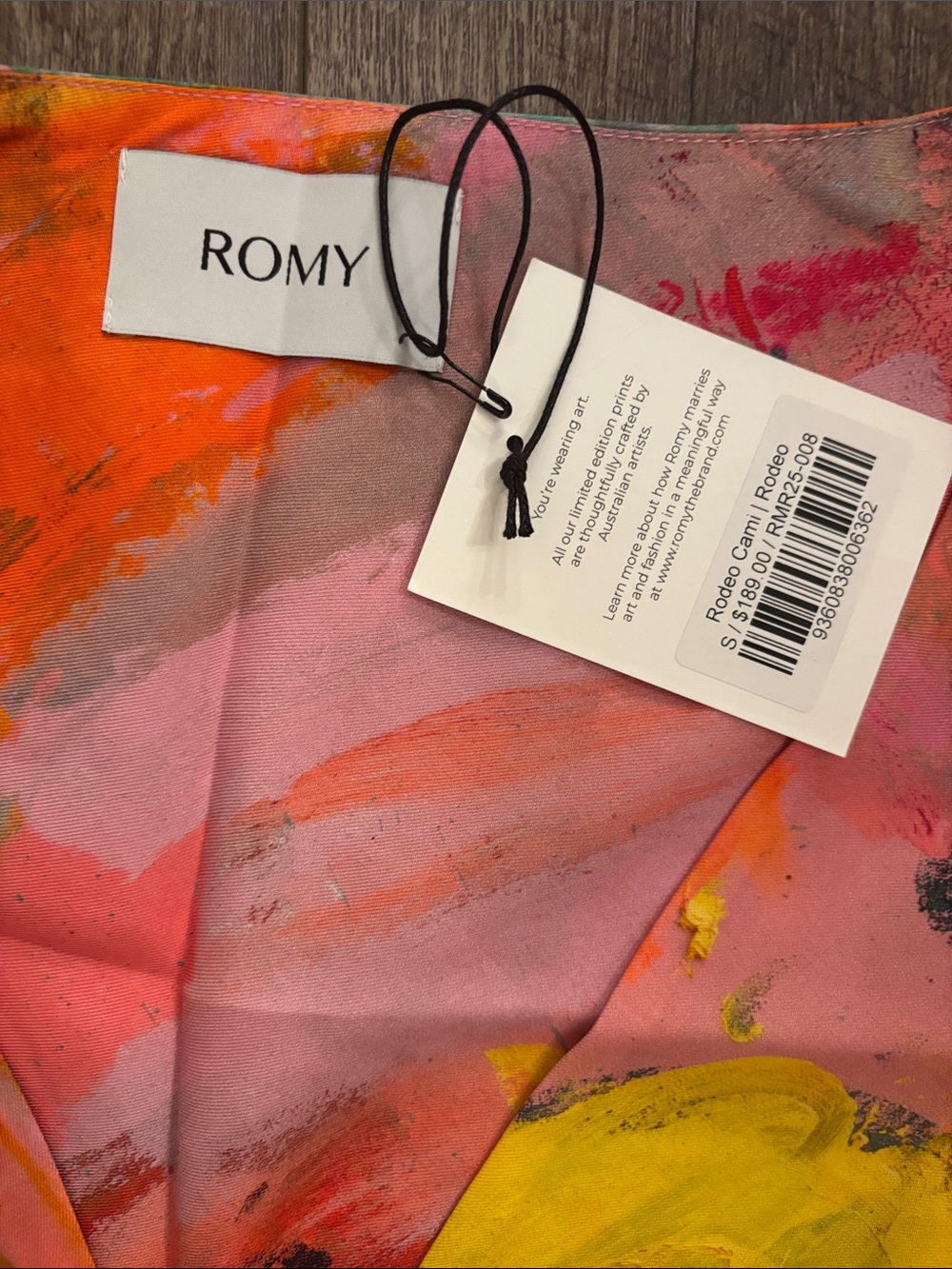 Romy Rodeo Cami Top NWT - Picture 4 of 5